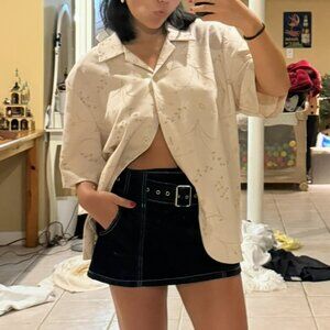 Vintage linen button up